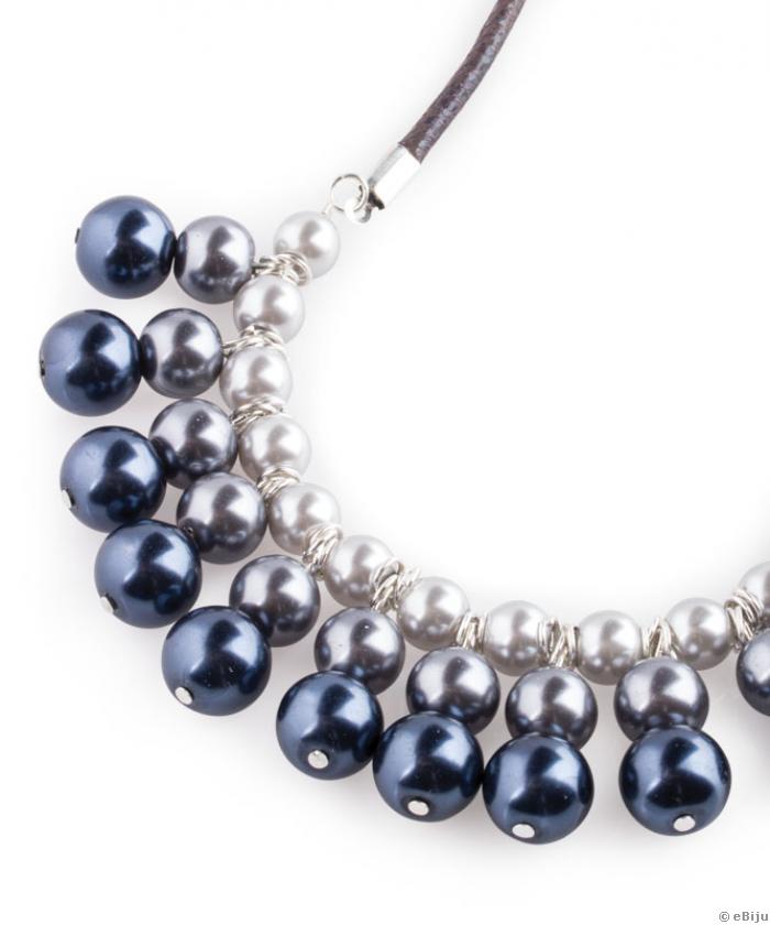 Colier "Gray Pearls"
