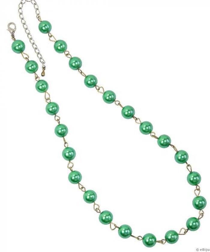 Colier perle verzi