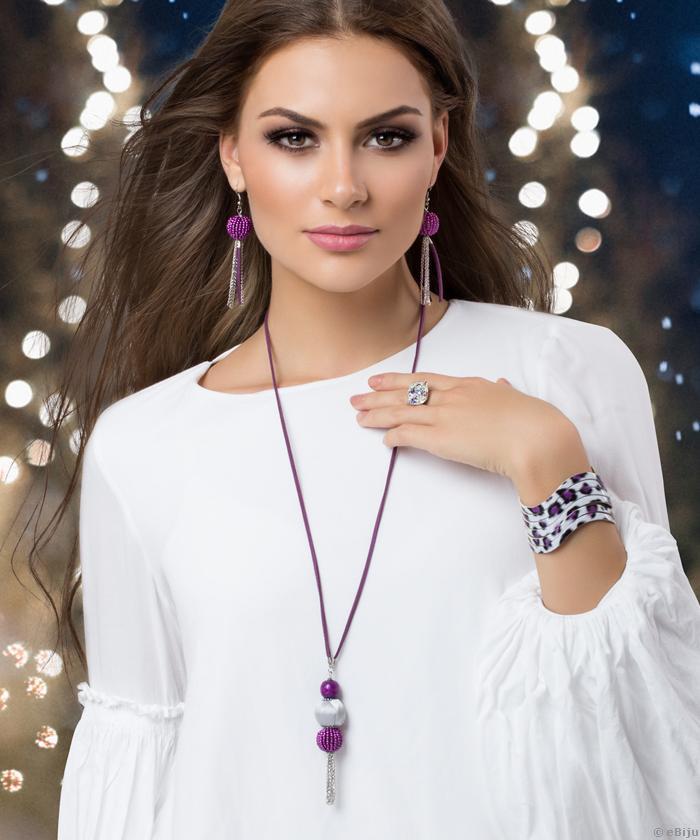 Pandantiv “Purple Beads”