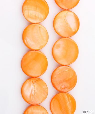 Sidef bănuţ, portocaliu, 2 cm