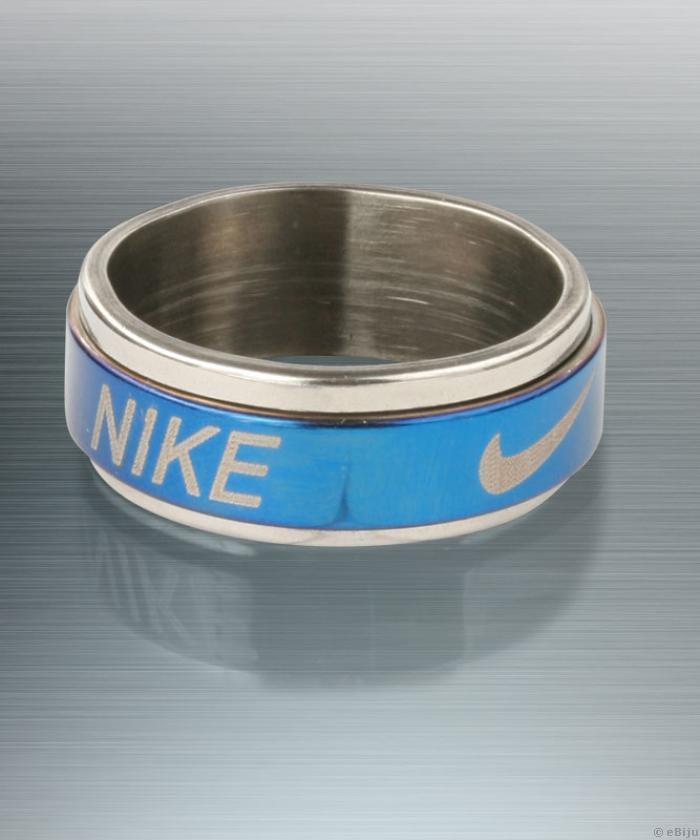 Inel Nike albastru cu argintiu (18 mm)