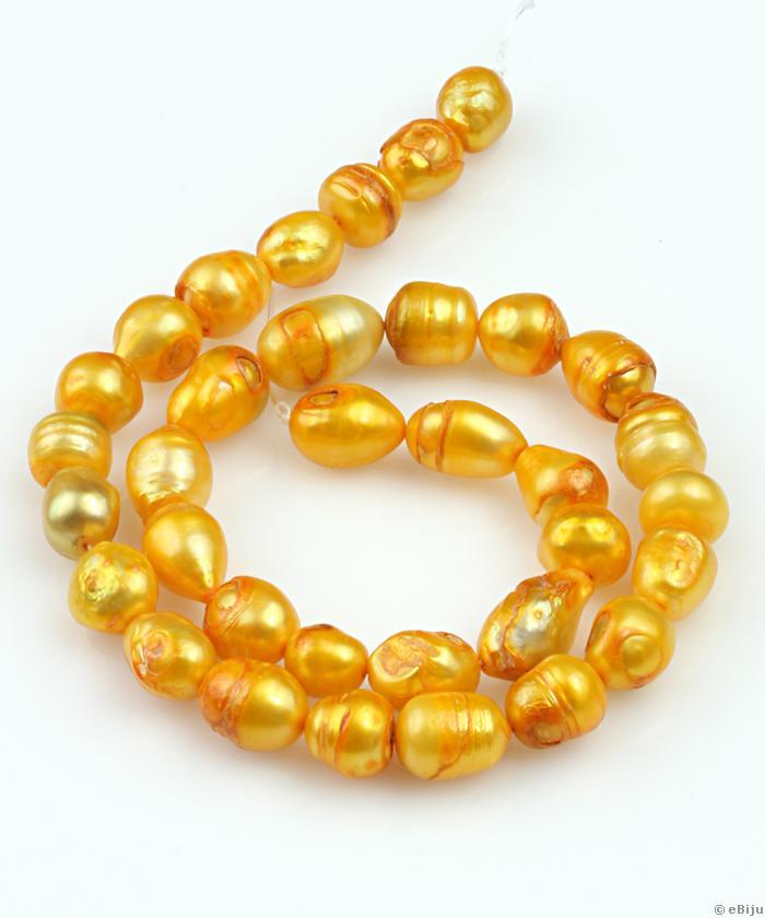 Perlă de cultură galben