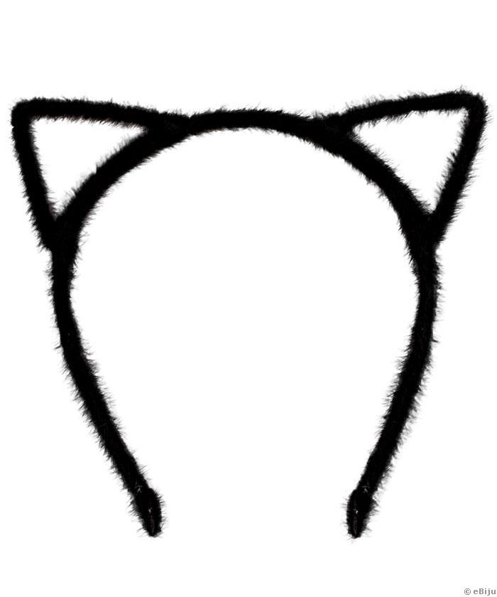RESIGILAT Cordeluţă neagră cu urechi de pisică